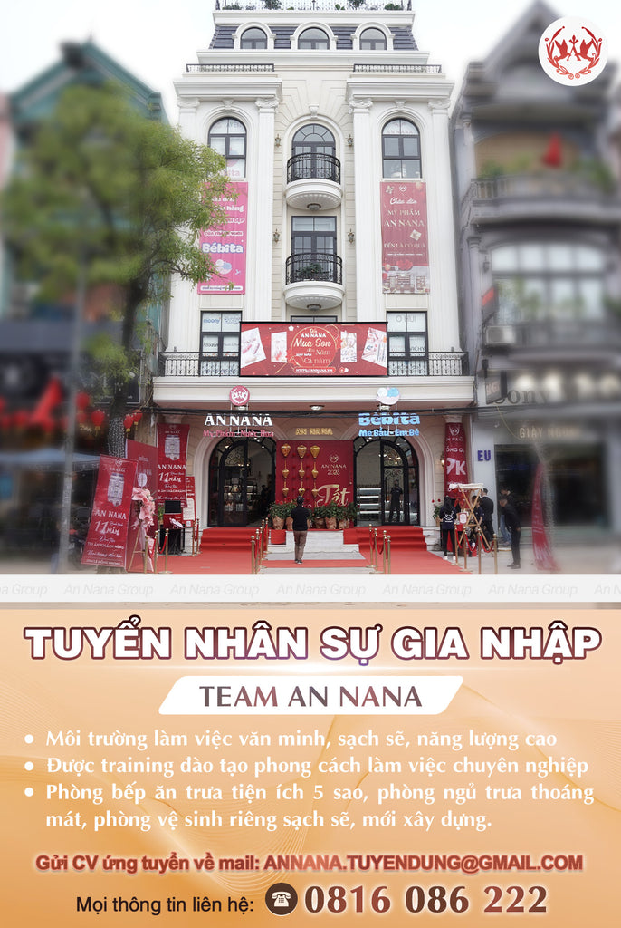 TUYỂN NHÂN SỰ - CƠ HỘI LÀM  VIỆC TẠI AN NANA