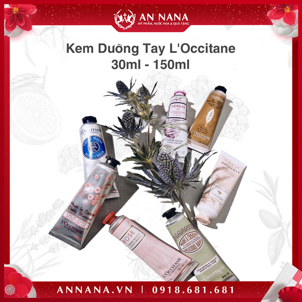 Kem Dưỡng Tay LOccitane Bơ Đậu Mỡ Hạt Dẻ, Hạnh nhân 30ml - 150ml