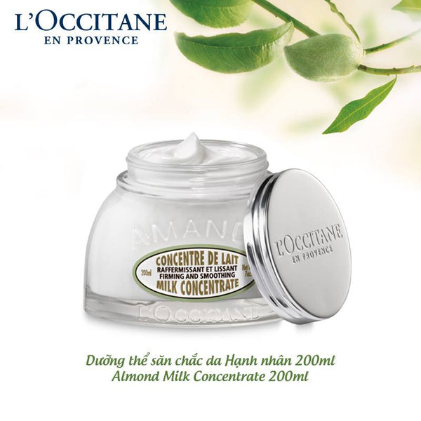 Kem Dưỡng Ẩm Săn Chắc Da Hạnh Nhân Loccitane Almond Milk Concentrate 200ml