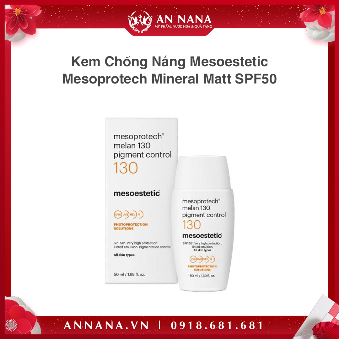 Kem Chống Nắng Mesoestetic Mesoprotech Mineral Matt SPF50