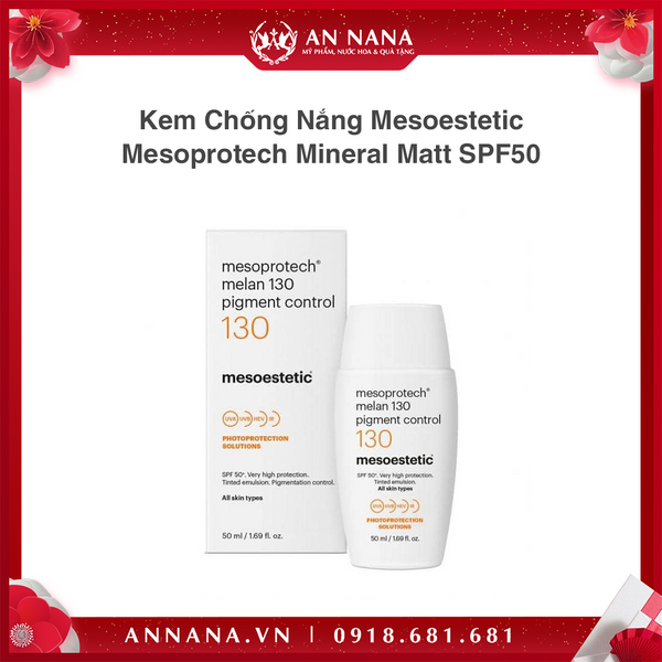 Kem Chống Nắng Mesoestetic Mesoprotech Mineral Matt SPF50