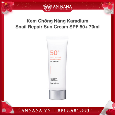 Kem Chống Nắng Karadium Snail Repair Sun Cream SPF 50+ 70ml