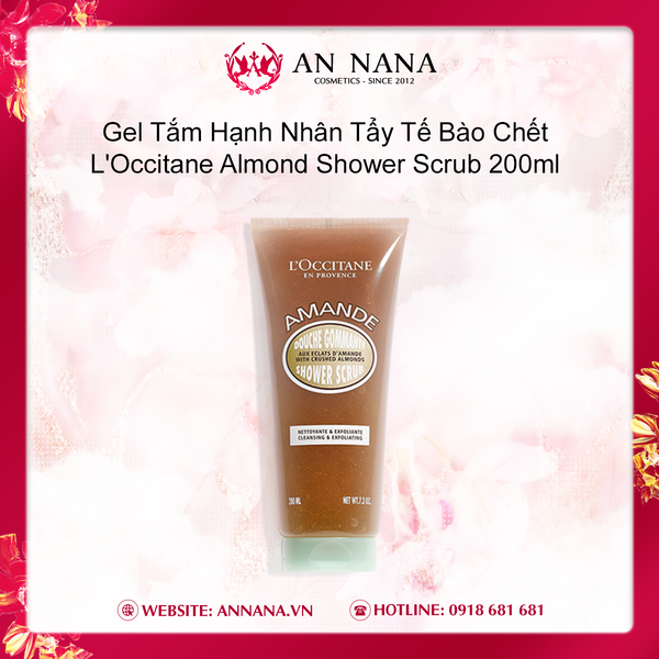 Gel Tắm Hạnh Nhân Tẩy Tế Bào Chết LOccitane Almond Shower Scrub 200ml