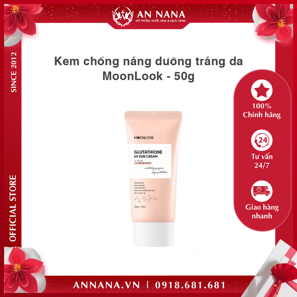 Kem chống nắng dưỡng trắng da MoonLook - 50g