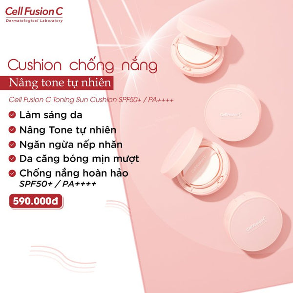 Cushion Chống Nắng Cell Fusion C Toning Sun Cushion SPF 50+/ PA++++ 13g