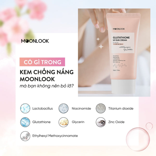 Kem chống nắng dưỡng trắng da MoonLook - 50g