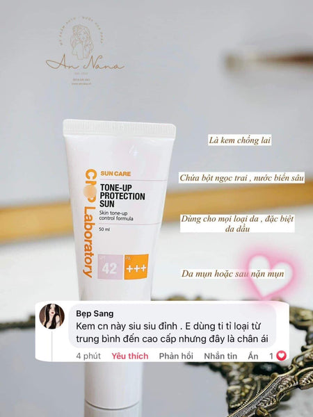 (Best Seller) Kem chống nắng CNP nâng tone SPF 42