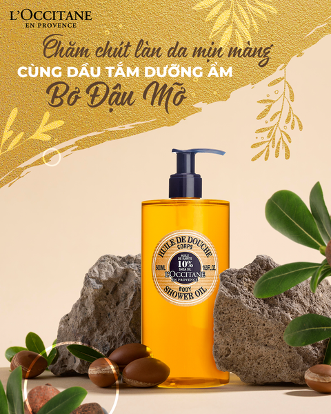 Dầu Tắm Dưỡng Ẩm Bơ Đậu Mỡ LOccitane Shea Butter Shower Oil 500ml