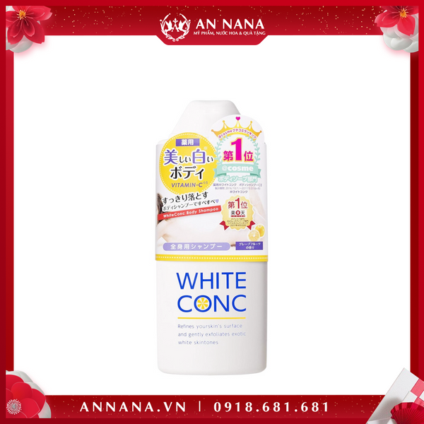 Sữa Tắm Sáng Da White Conc 360ml Body Shampoo