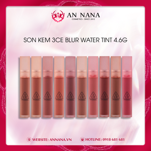 Son Kem 3CE Cho Viền Môi Mờ Ảo 3CE Blur Water Tint 4.6g