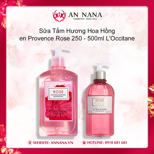 Sữa Tắm Hương Hoa Hồng en Provence Rose 250 - 500ml LOccitane