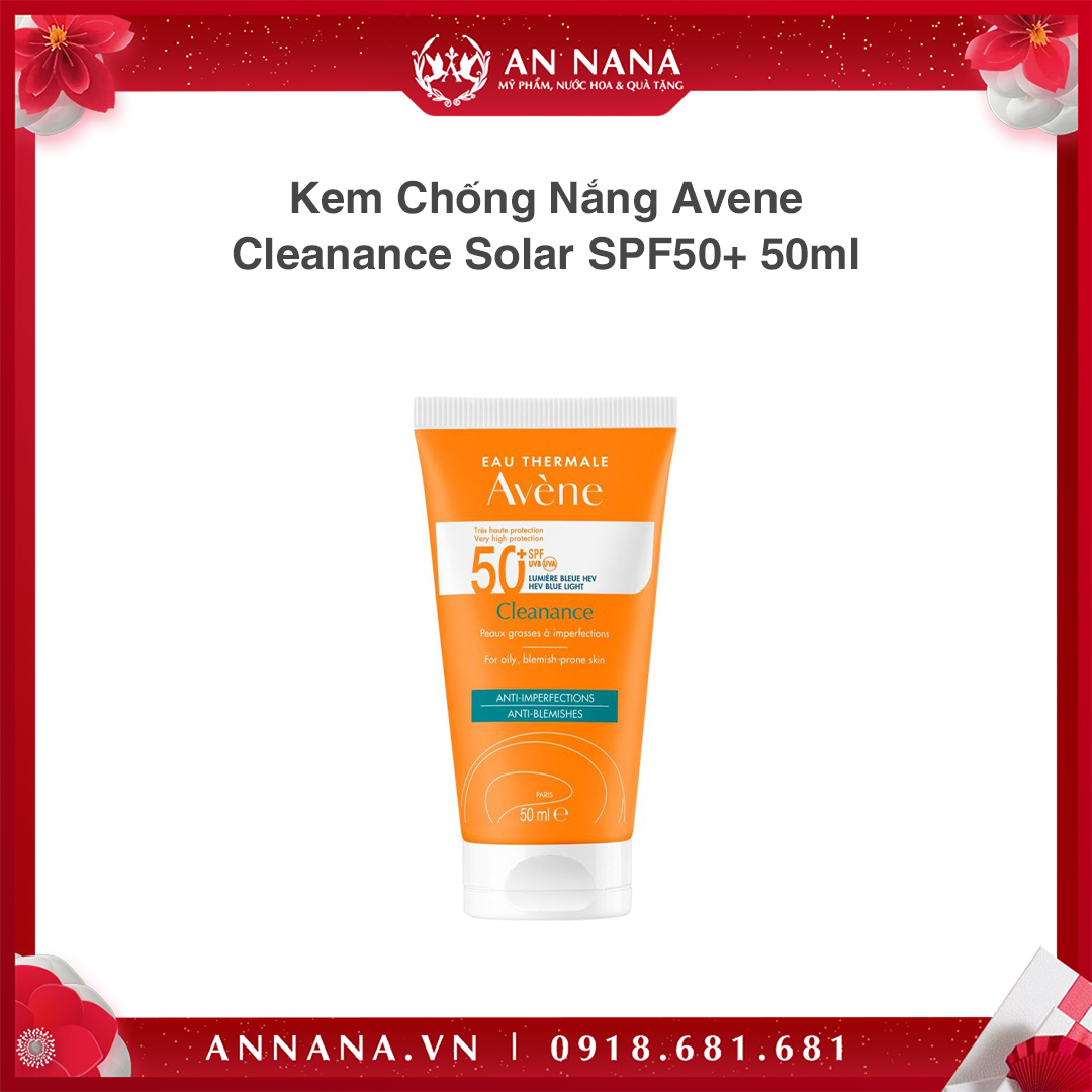 Kem Chống Nắng Avene Cleanance Solar SPF50+ 50ml