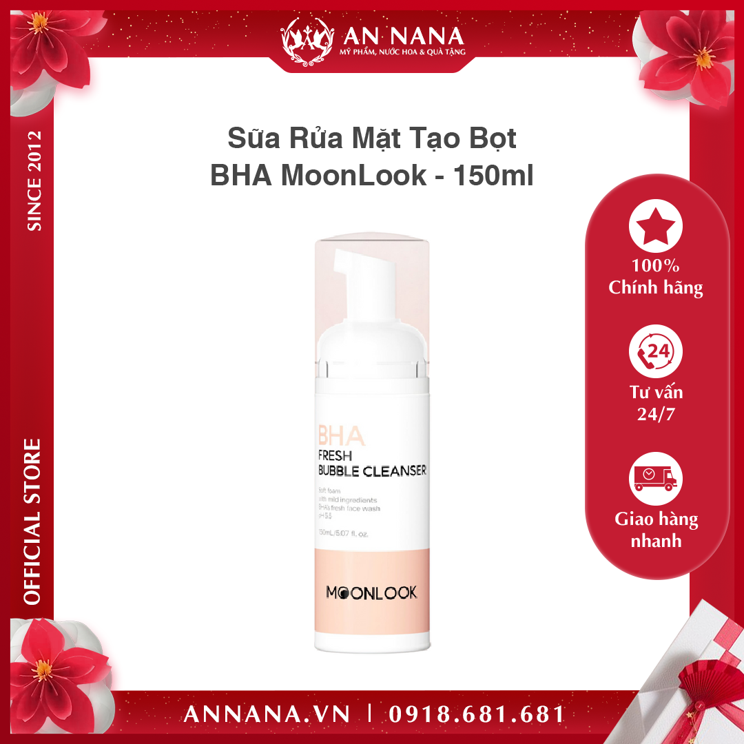 Sữa Rửa Mặt Tạo Bọt BHA MoonLook - 150ml