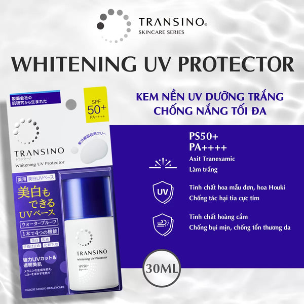 Kem chống nắng Transino Whitening UV Protector 30ml –  4 in 1