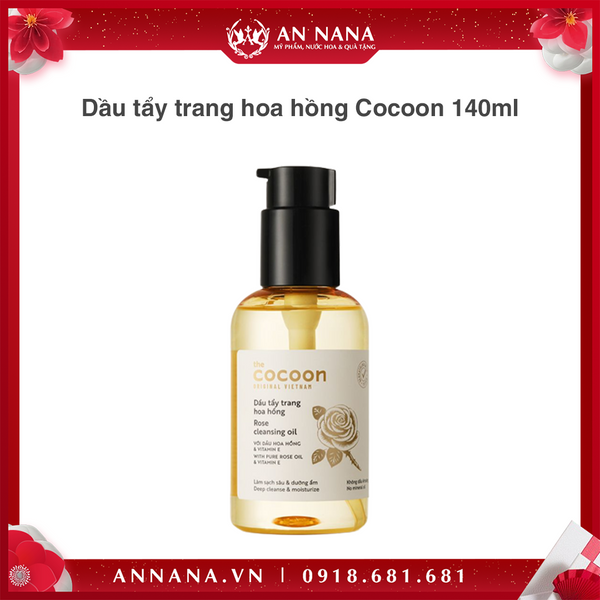 Dầu tẩy trang hoa hồng Cocoon 140ml