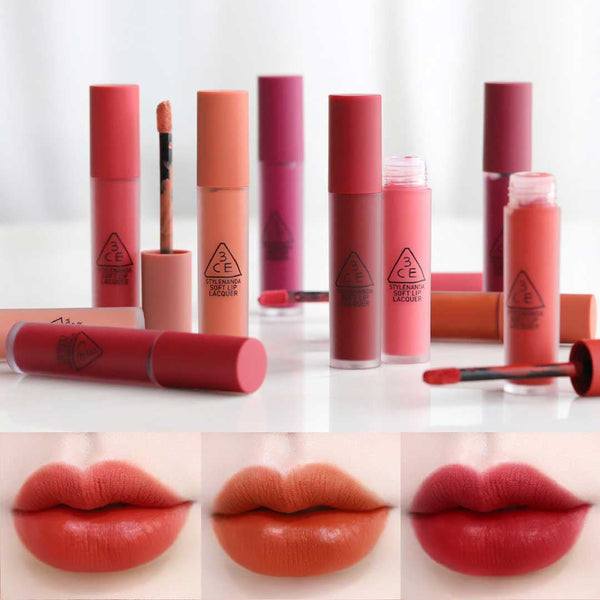 Son Kem Lì 3CE Cho Làn Môi Mềm Mịn Ẩm Mượt 3CE SOFT LIP LACQUER 6g