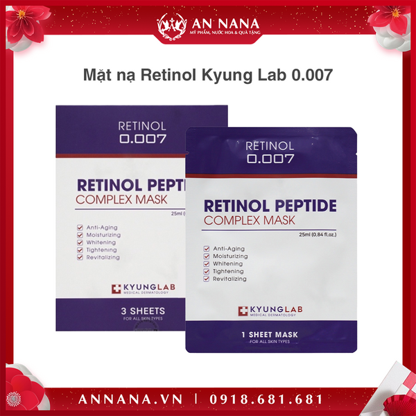 Mặt nạ Retinol Kyung Lab 0.007 (miếng)