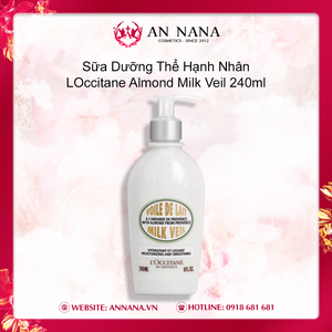 Sữa Dưỡng Thể Hạnh Nhân LOccitane Almond Milk Veil 240ml