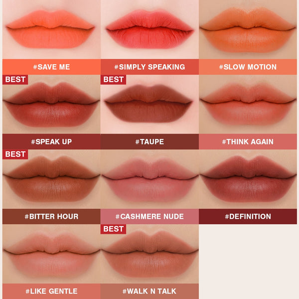 Son Kem Lì 3CE Mịn Màng Như Nhung 3CE Velvet Lip Tint 4g