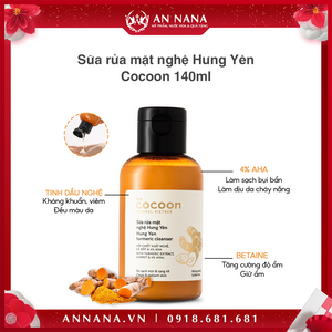 Sữa rửa mặt nghệ Hưng Yên Cocoon 140ml