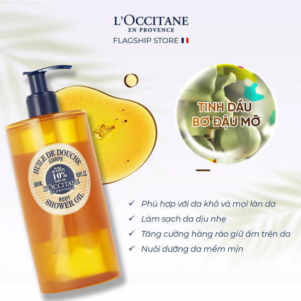 Dầu Tắm Dưỡng Ẩm Bơ Đậu Mỡ LOccitane Shea Butter Shower Oil 500ml