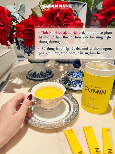 Nghệ Kojajang Nano Cumin Hàn Quốc hàm lượng nghệ cao tăng sức đề kháng hộp 30 gói