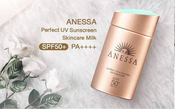 Kem chống nắng Anessa Perfect UV Skincare Milk (vàng) / Mild Milk (hồng)