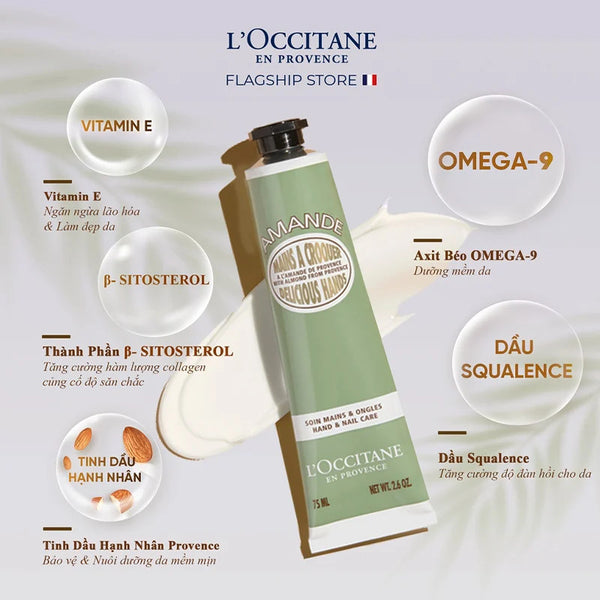 Kem Dưỡng Tay LOccitane Bơ Đậu Mỡ Hạt Dẻ, Hạnh nhân 30ml - 150ml