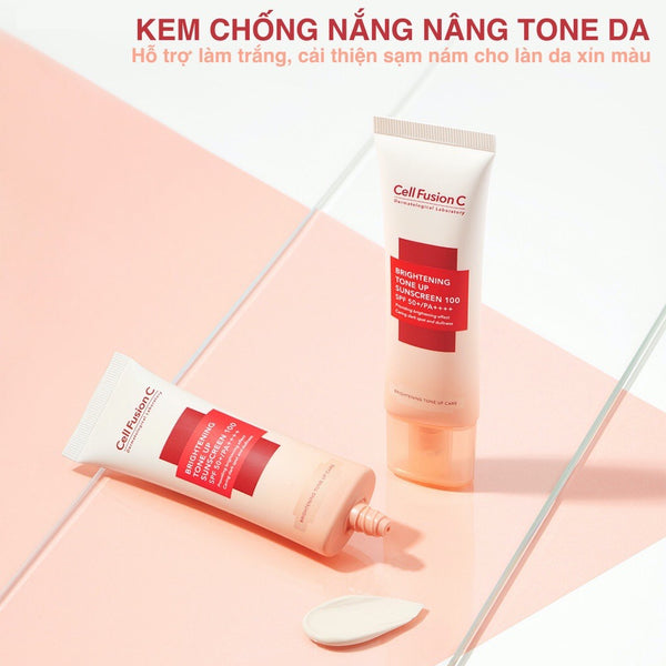 Kem chống nắng Cell Fusion C Bật Tone Da Brightening Tone Up 50+/ PA++++ 50ml