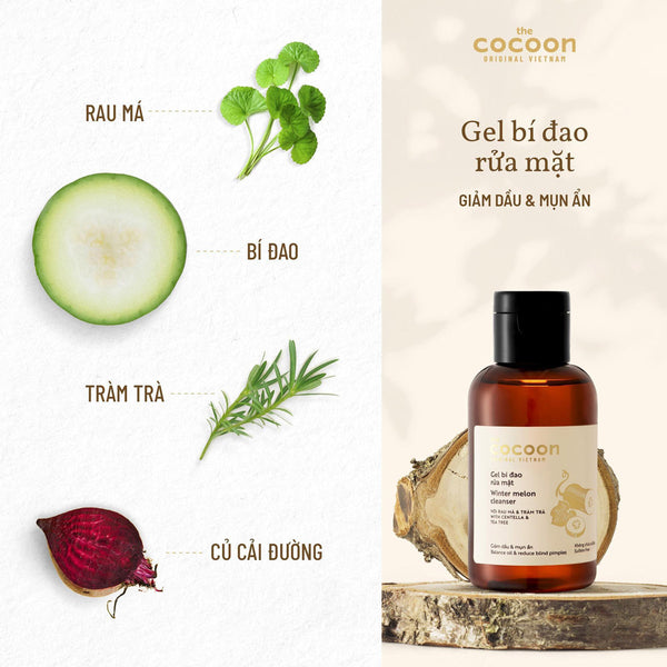 Gel bí đao rửa mặt Cocoon Melon Cleanser 310ml