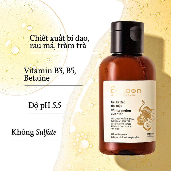 Gel bí đao rửa mặt Cocoon Melon Cleanser 310ml