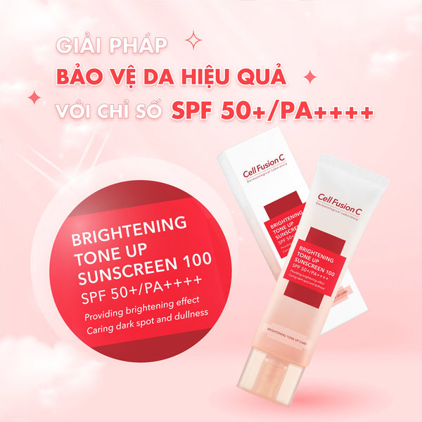 Kem chống nắng Cell Fusion C Bật Tone Da Brightening Tone Up 50+/ PA++++ 50ml