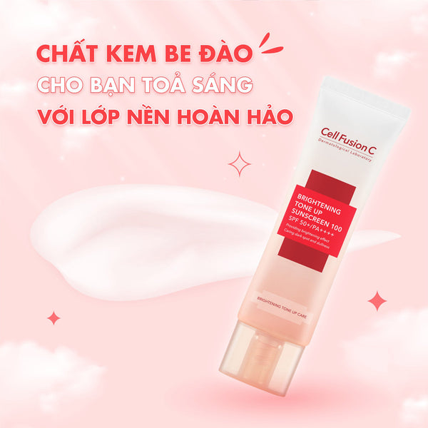 Kem chống nắng Cell Fusion C Bật Tone Da Brightening Tone Up 50+/ PA++++ 50ml