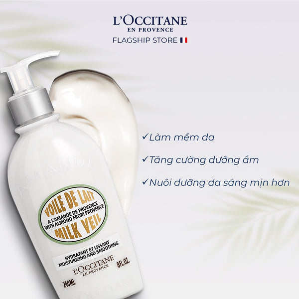 Sữa Dưỡng Thể Hạnh Nhân LOccitane Almond Milk Veil 240ml