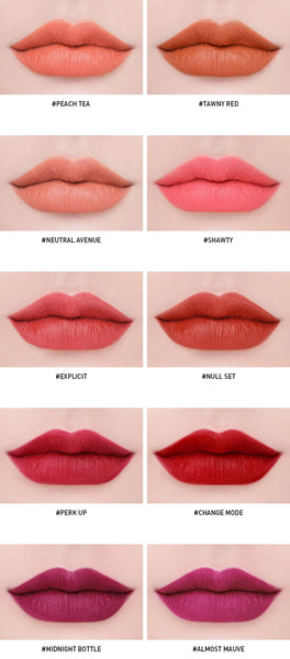 Son Kem Lì 3CE Cho Làn Môi Mềm Mịn Ẩm Mượt 3CE SOFT LIP LACQUER 6g