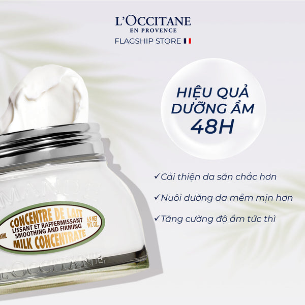 Kem Dưỡng Ẩm Săn Chắc Da Hạnh Nhân Loccitane Almond Milk Concentrate 200ml