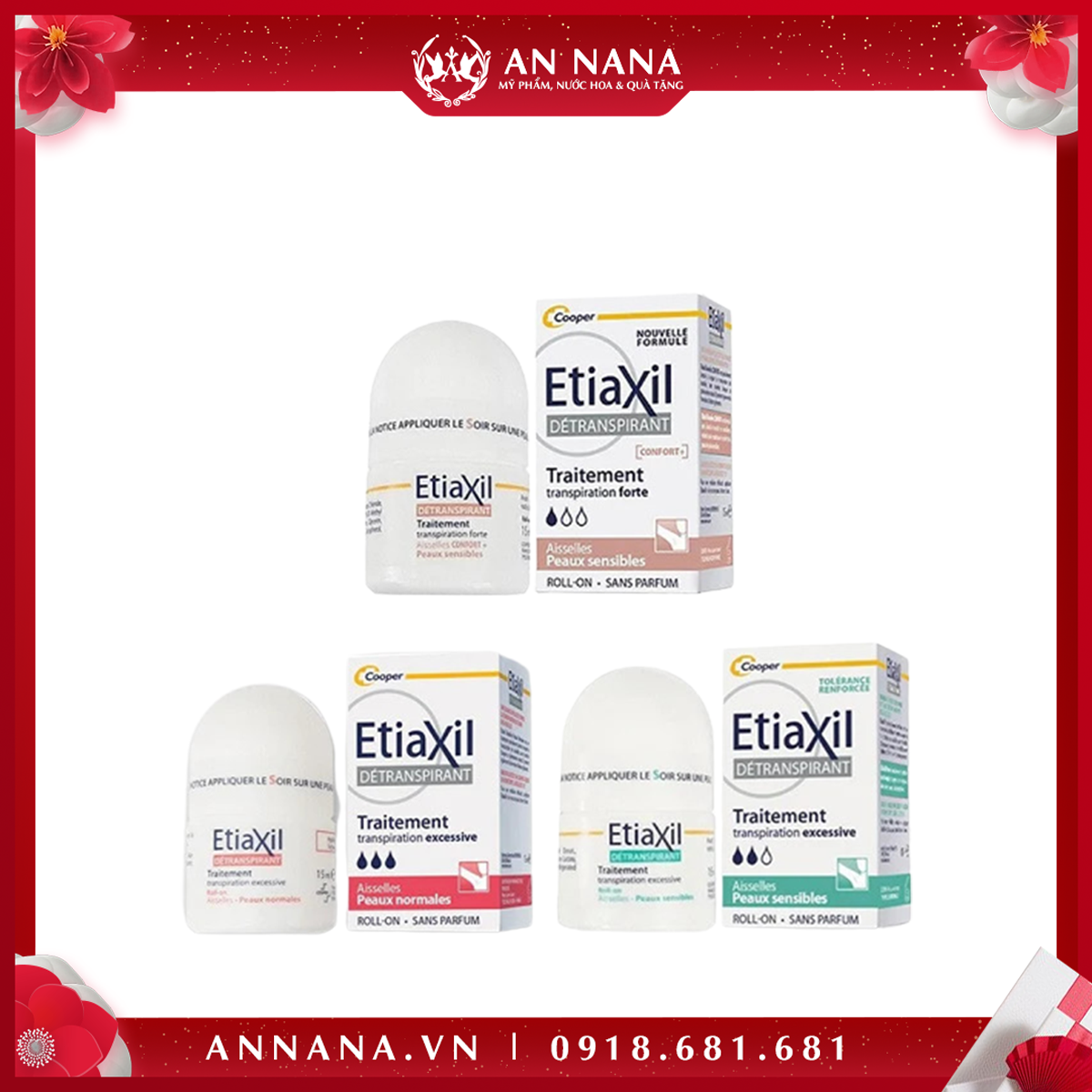 Lăn Khử Mùi Và Mồ Hôi Etiaxil 15ml