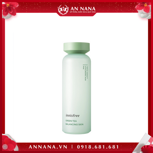 (New 2022) Nước Hoa Hồng Innisfree Green Tea Balancing Skin 200ML