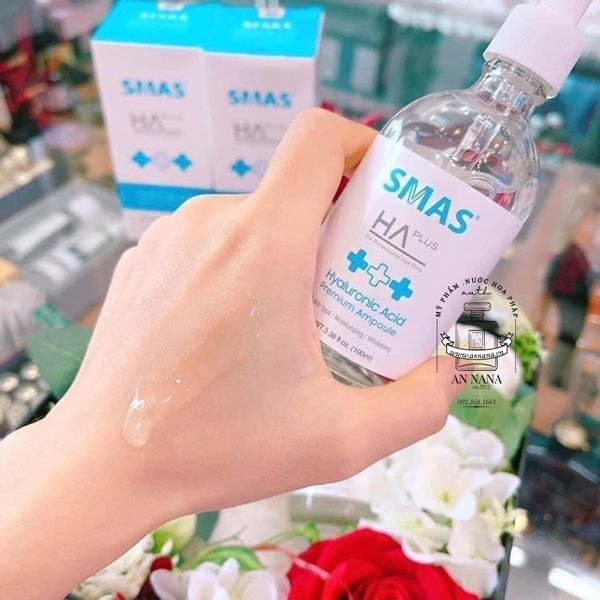 Serum Smas HA Plus Cấp Ẩm - Phục Hồi 100ml