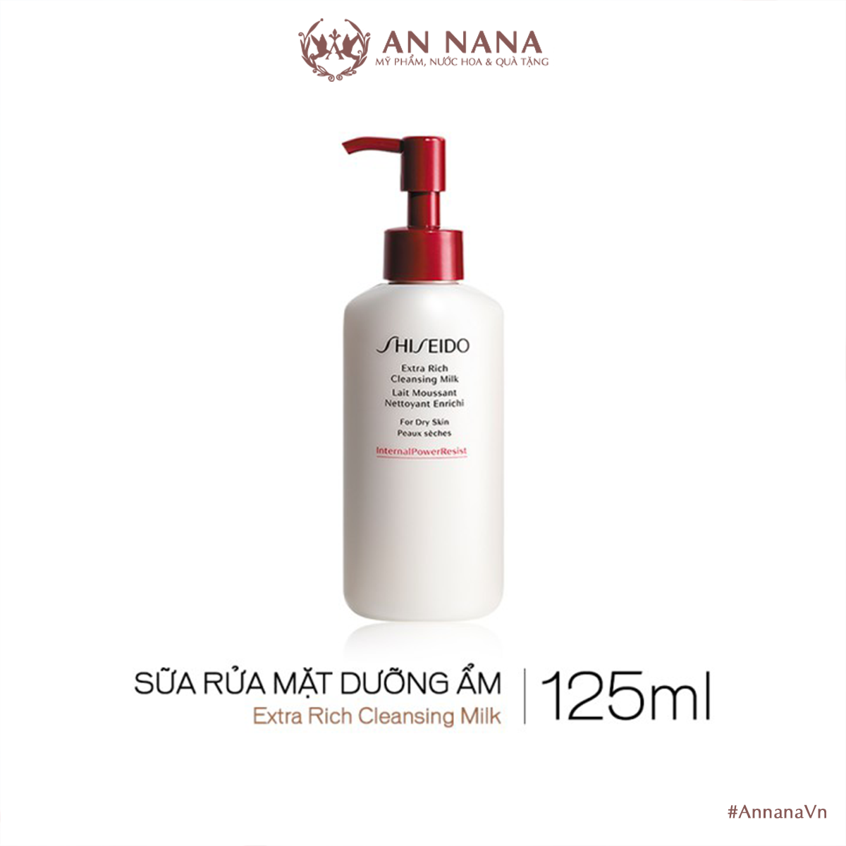 Sữa rửa mặt dưỡng ẩm SHISEIDO Extra Rich Cleansing Milk - An Nana