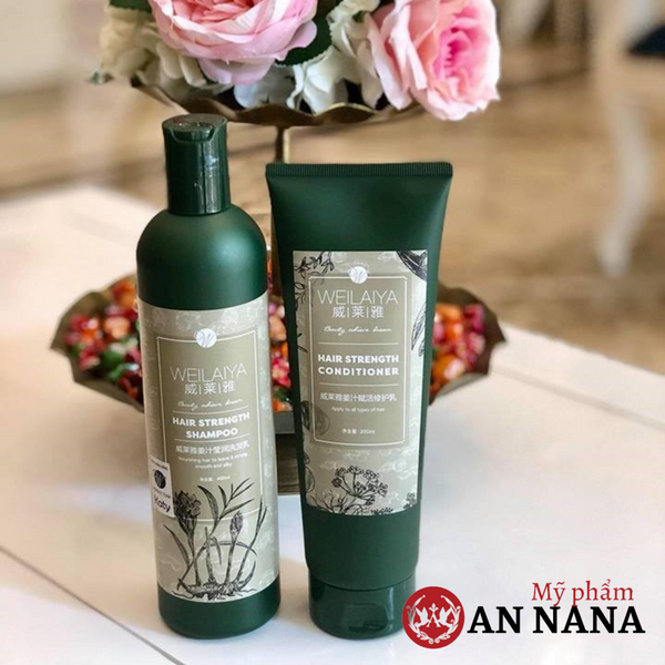 Bộ Dầu Gội Gừng Hà Thủ Ô Ngăn Rụng Weilaiya