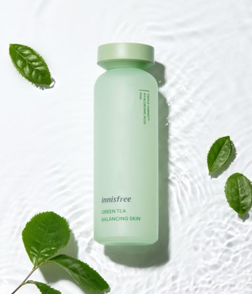 (New 2022) Nước Hoa Hồng Innisfree Green Tea Balancing Skin 200ML